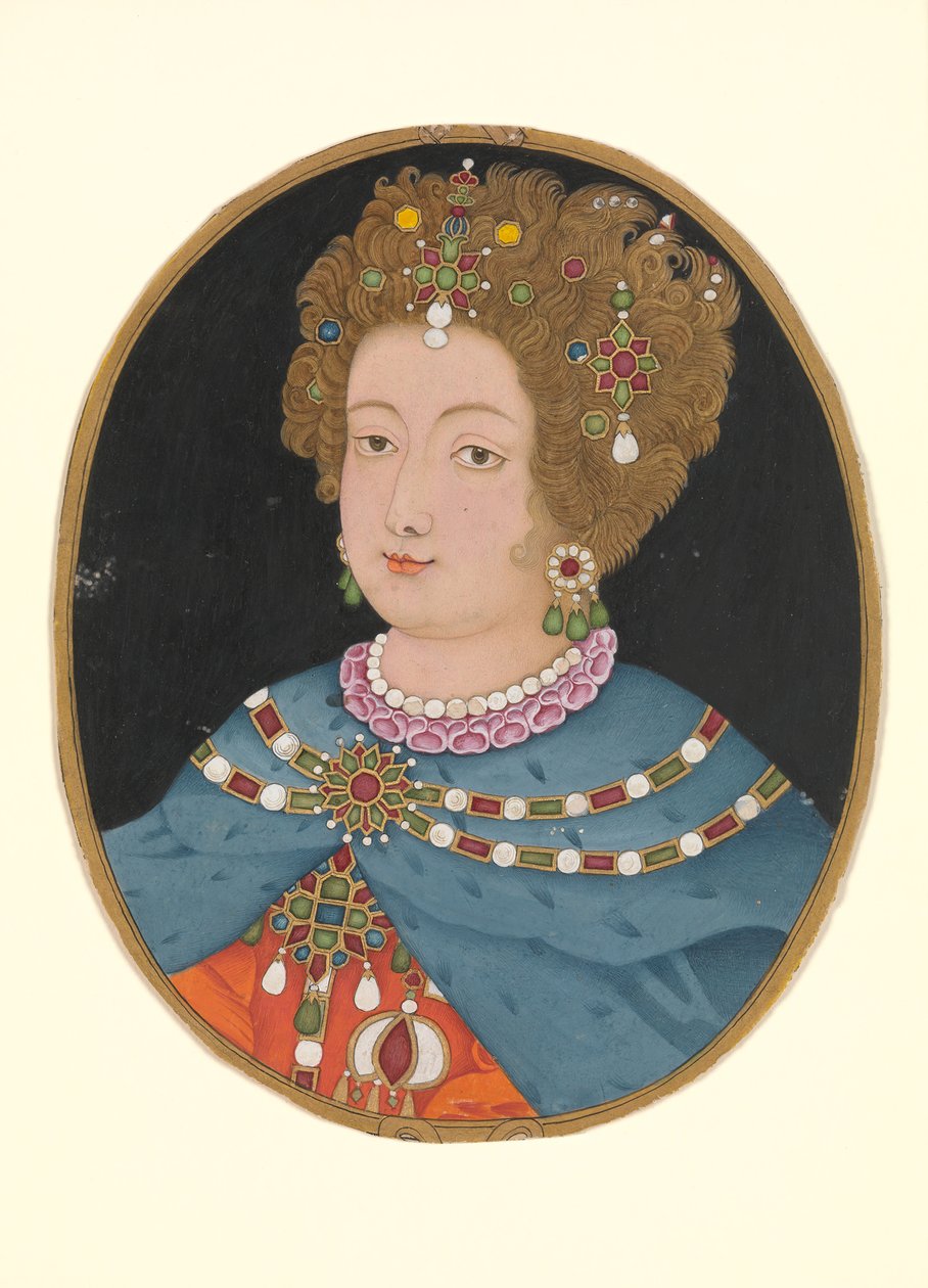 Dam i Elizabethansk kostym, sent 1600-tal. av Unbekannt