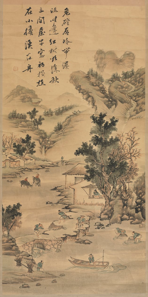Landskap, 1800-tal. av Unbekannt