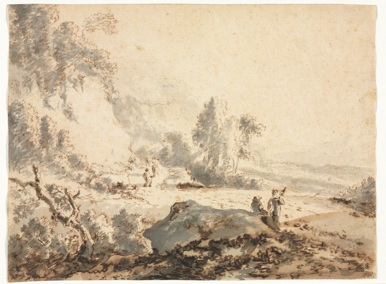 Landskap, 1700-tal. av Unbekannt