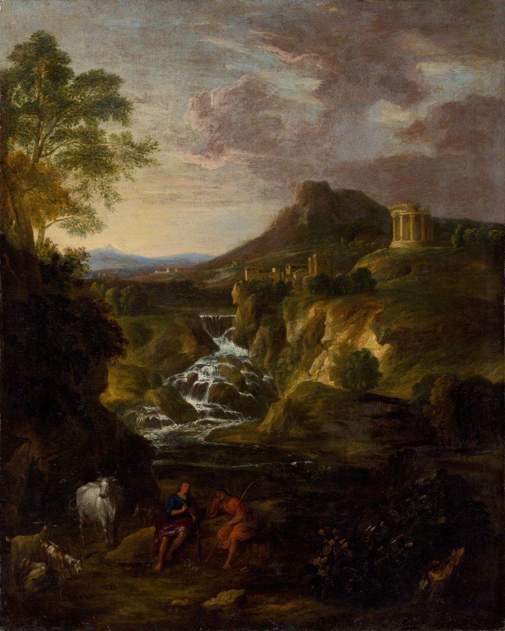 Landscape with the Cascades of Tivoli av Unbekannt