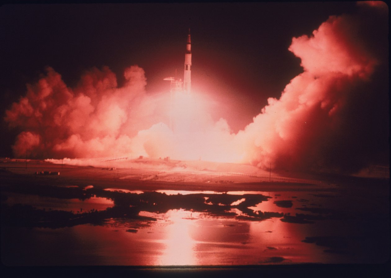 Lansering av Apollo 17-uppdraget, 1972 av Unbekannt