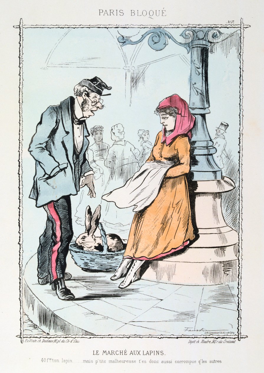Kaninmarknaden, 1870-1871 av Unbekannt
