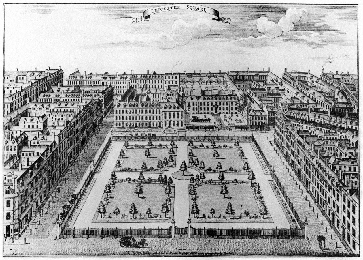 Leicester Square, London, 1750 1907 av Unbekannt