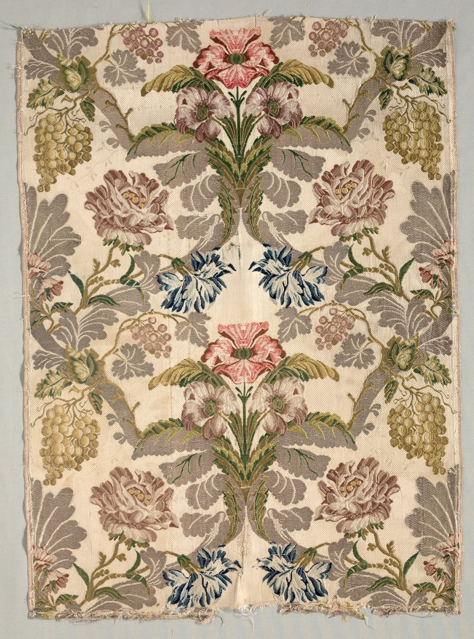 Längd på Brocade Textile, 1700-tal. av Unbekannt