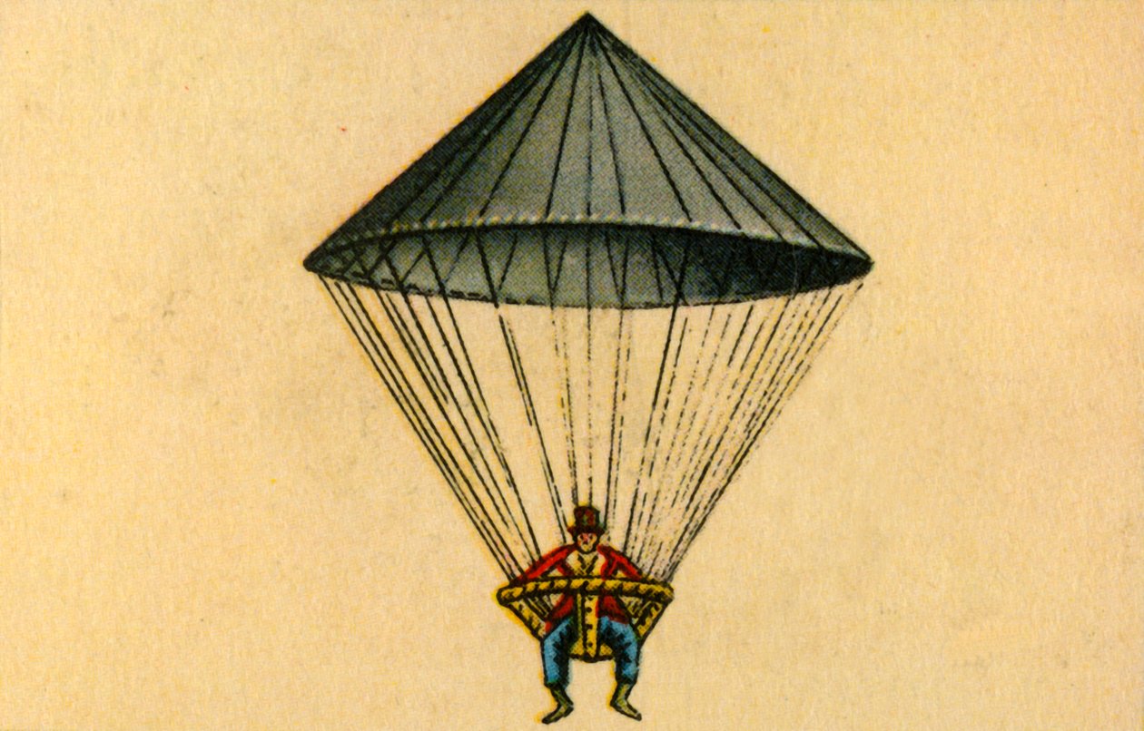Lenormands fallskärm, 1783, 1932. av Unbekannt
