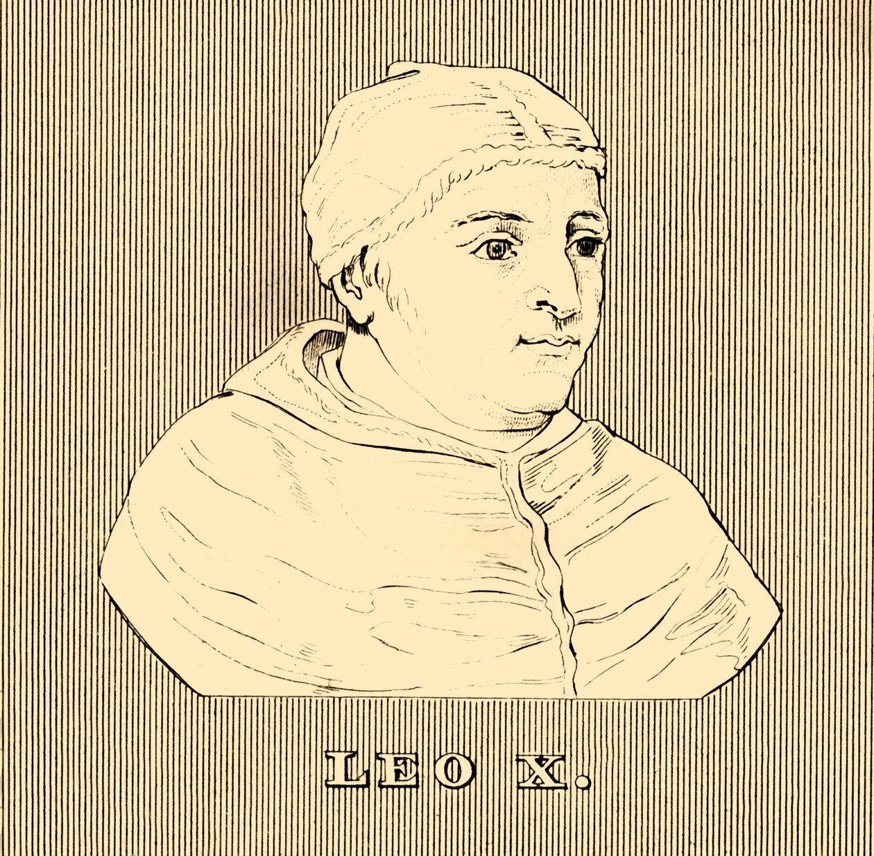 Leo X, 1475-1521, 1830. av Unbekannt