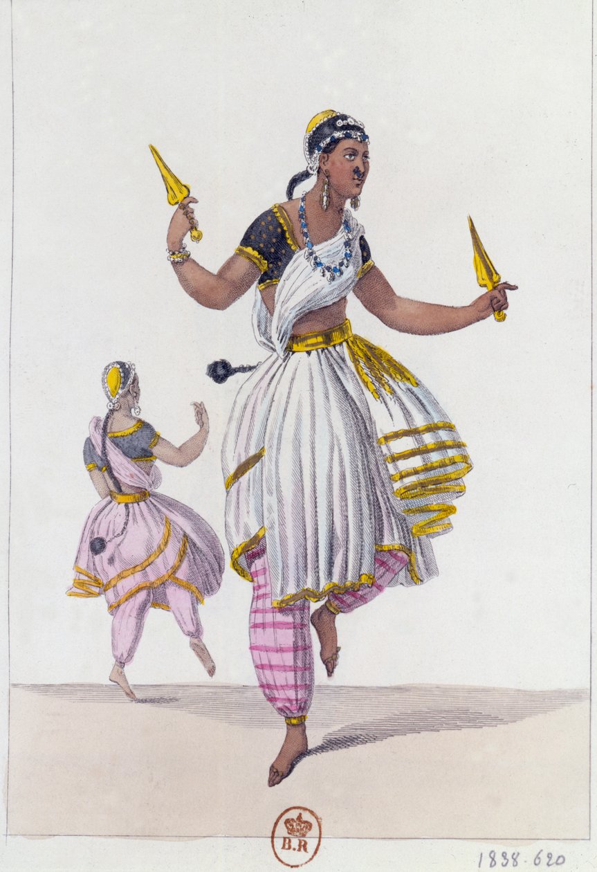 The Bayaderes, 1838 av Unbekannt