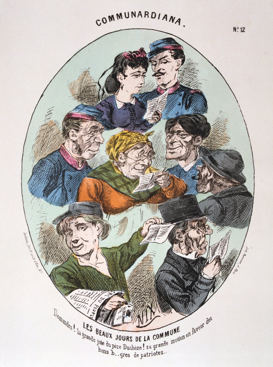 Kommunens vackra dagar, 1871 av Unbekannt