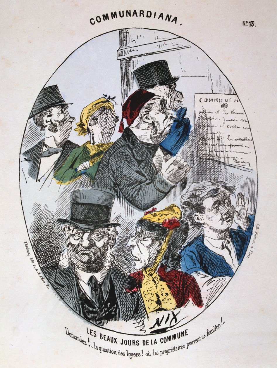 Kommunens vackra dagar, 1871 av Unbekannt