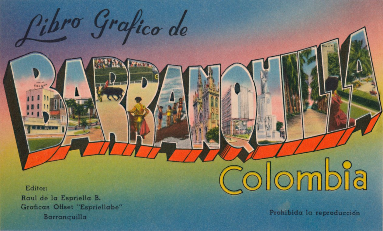 Graphic Book of Barranquilla Colombia, c1940-talet av Unbekannt
