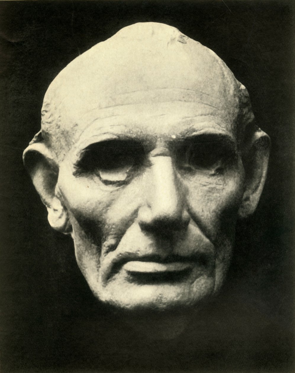 Livsmask av Abraham Lincoln, 1860, 1930. av Unbekannt