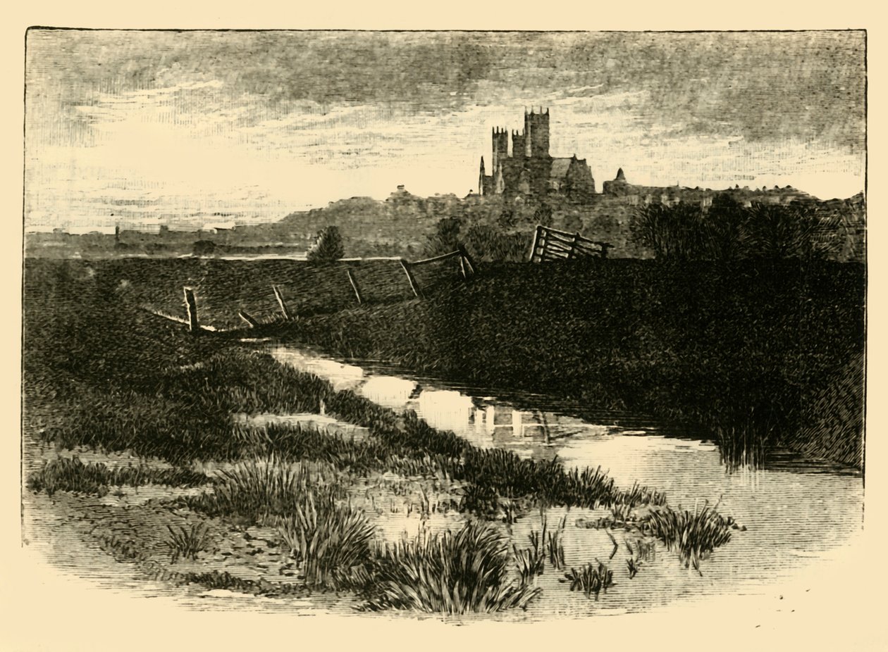 Lincoln, från Witham Bank, 1898. av Unbekannt