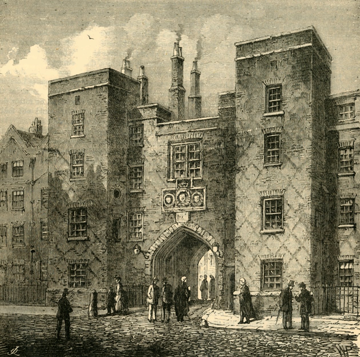 Lincolns Inn Gate, Chancery Lane, 1881. av Unbekannt