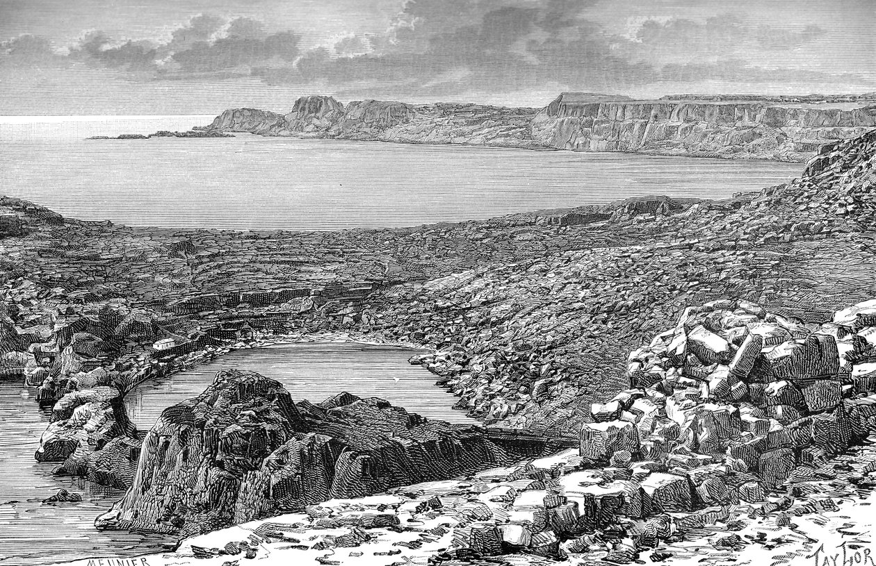 Lindos Bay, Rhodos, Grekland, c1890 av Unbekannt