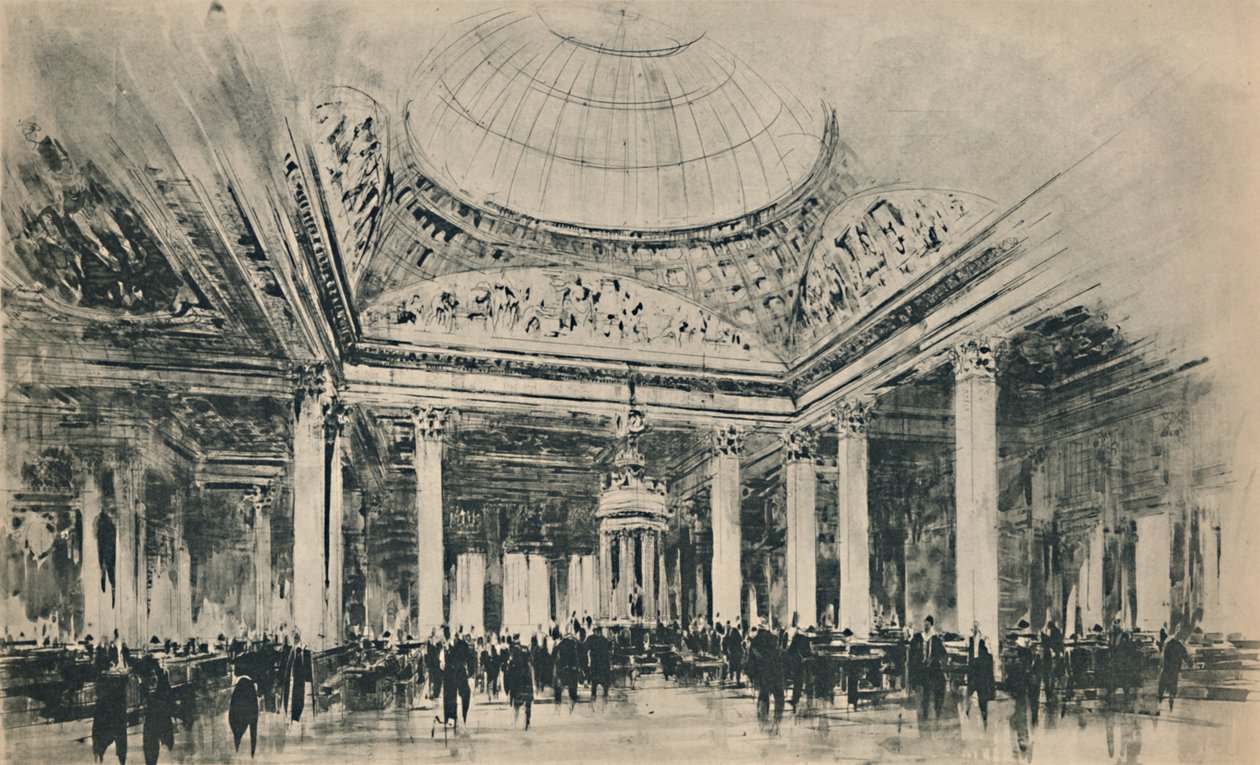 Lloyds New Building: The Underwriting Room, 1928 av Unbekannt