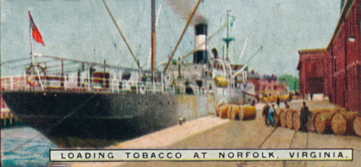Laddar tobak i Norfolk, Virginia, 1926 av Unbekannt