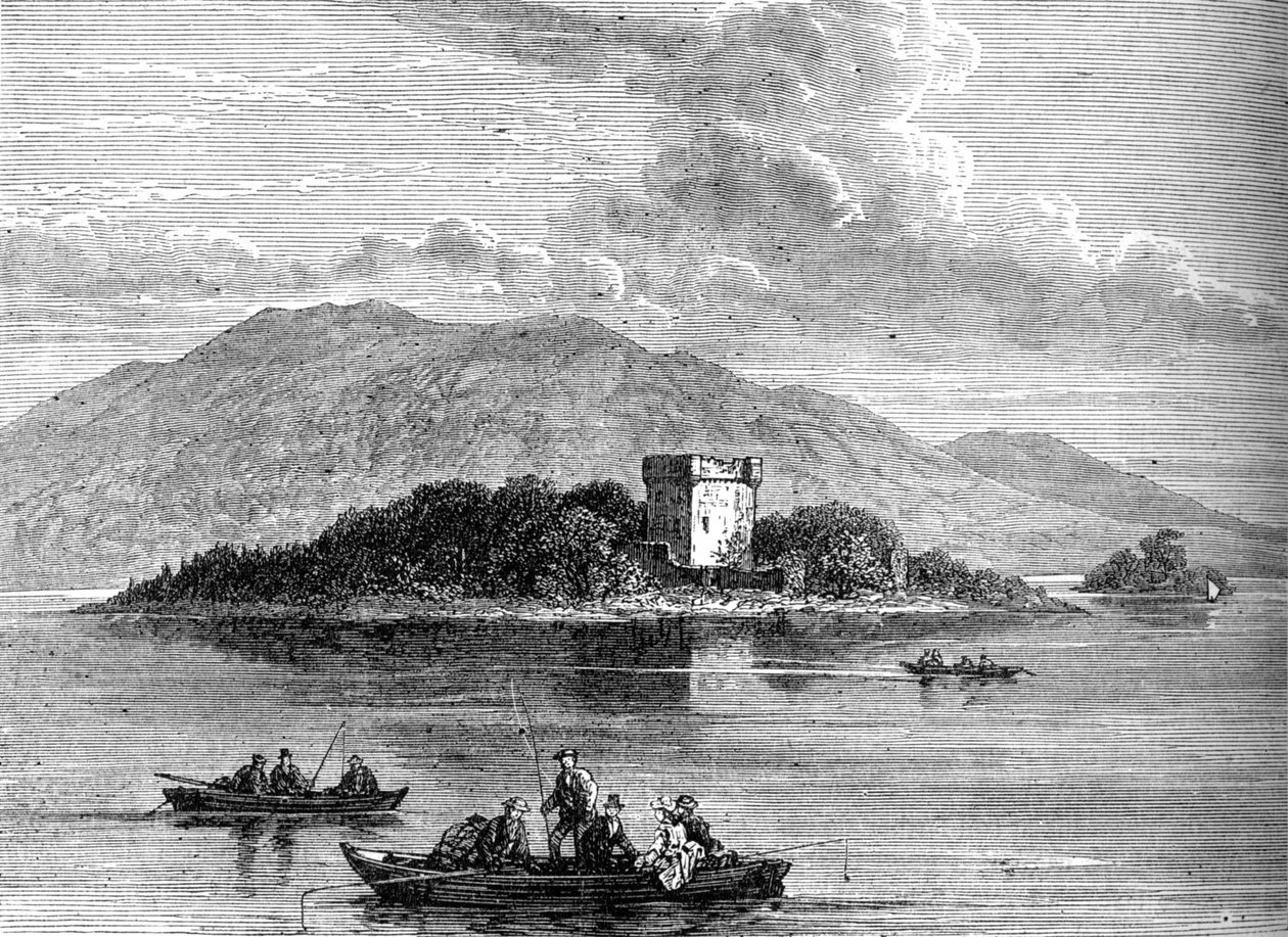 Lochleven, c1880 av Unbekannt