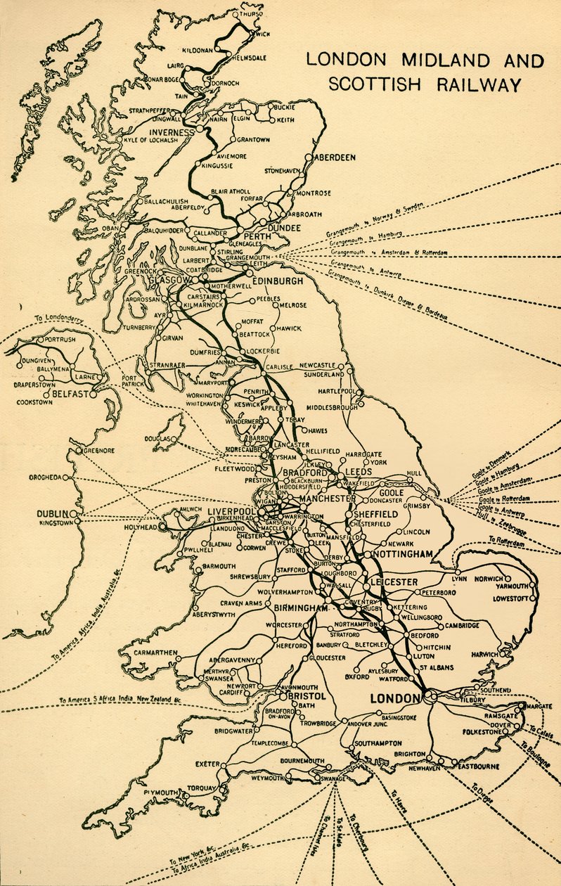 London Midland och Scottish Railway, 1930. av Unbekannt