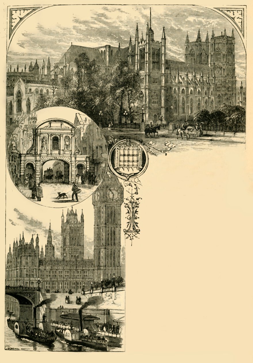 London. Westminster and the Western Suburbs, 1881. av Unbekannt