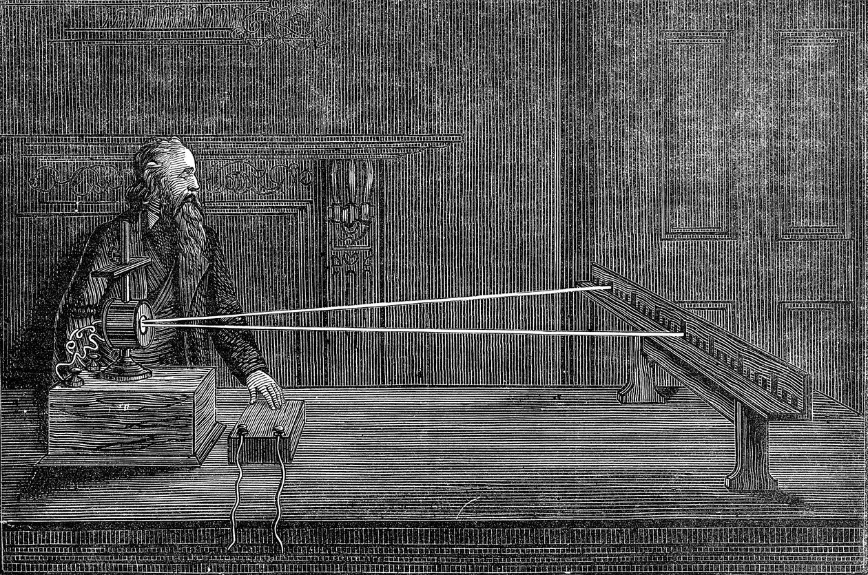 Lord Kelvins spegelgalvanometer, 1876 av Unbekannt