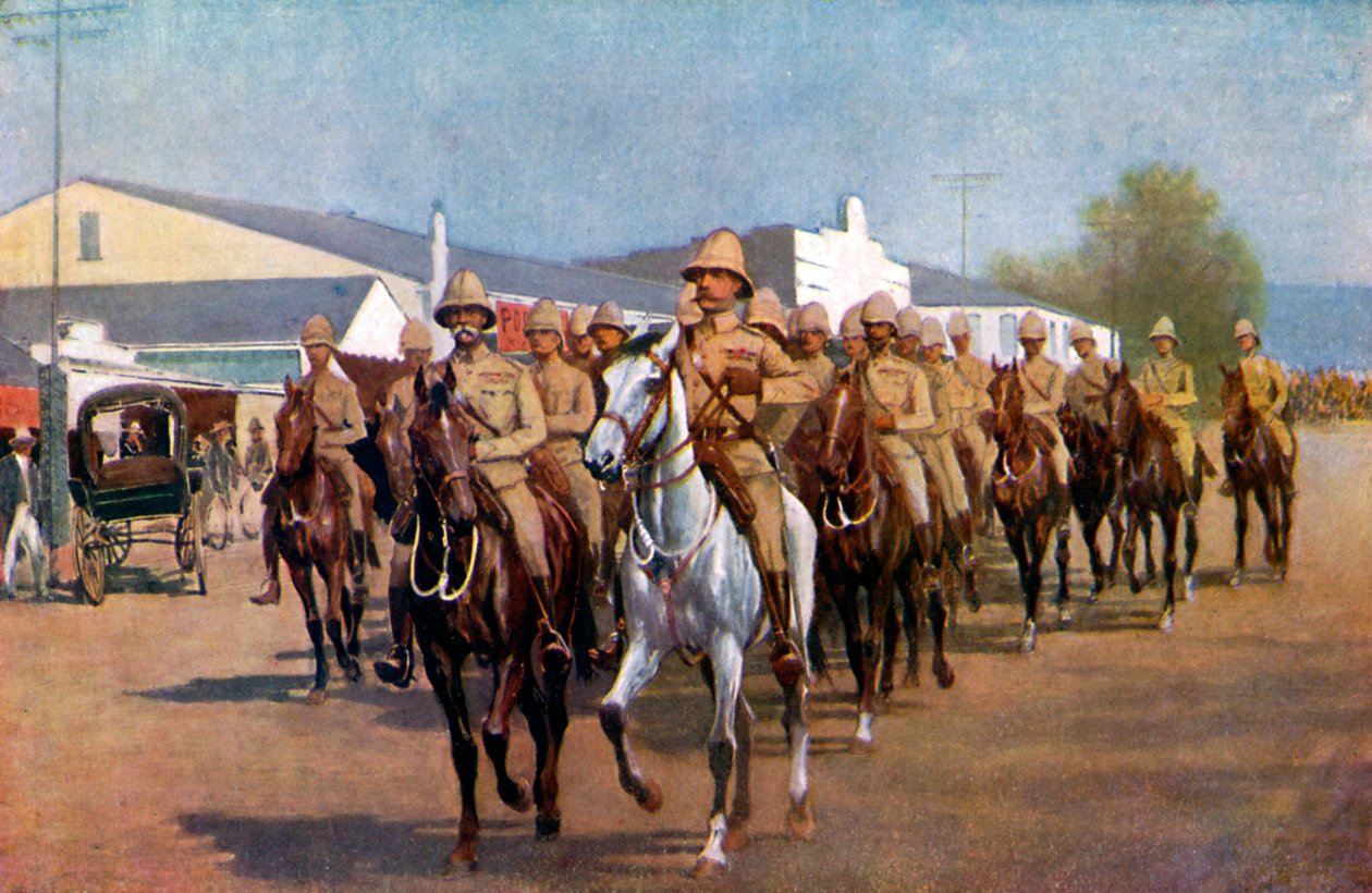 Lord Roberts går in i Pretoria, 1925 av Unbekannt