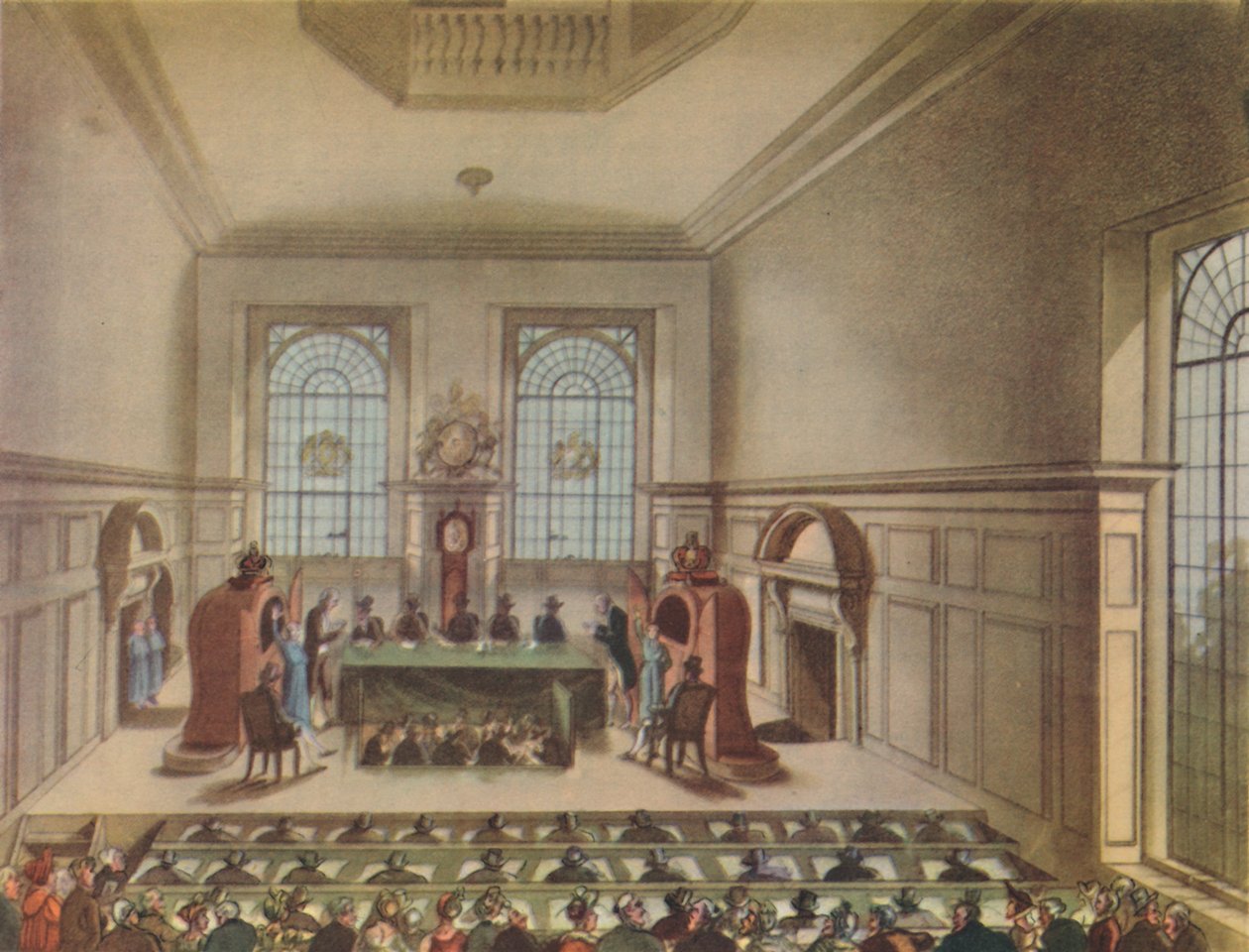 Lotteridragning i Coopers Hall, 1809, 1948. av Unbekannt