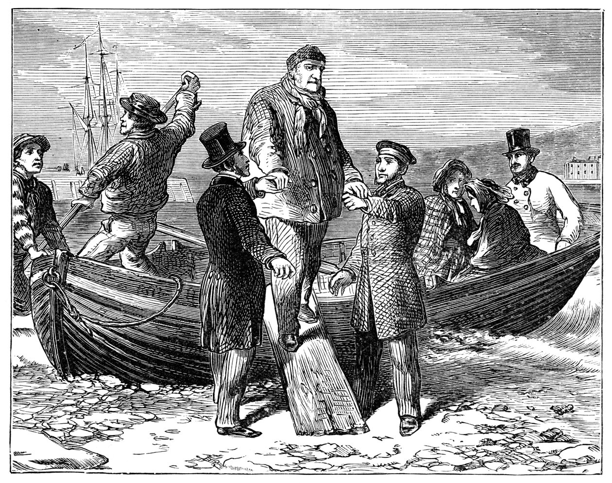 Louis Philippe anländer till Newhaven, 1848, 1900 av Unbekannt