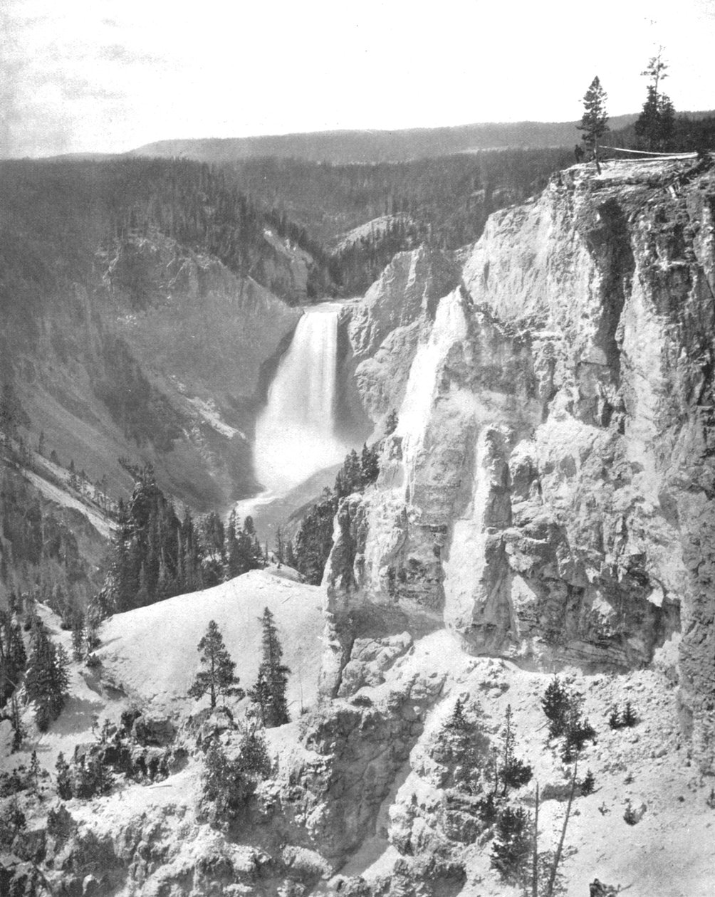 Lower Falls of the Yellowstone, Wyoming, USA, c1900. av Unbekannt