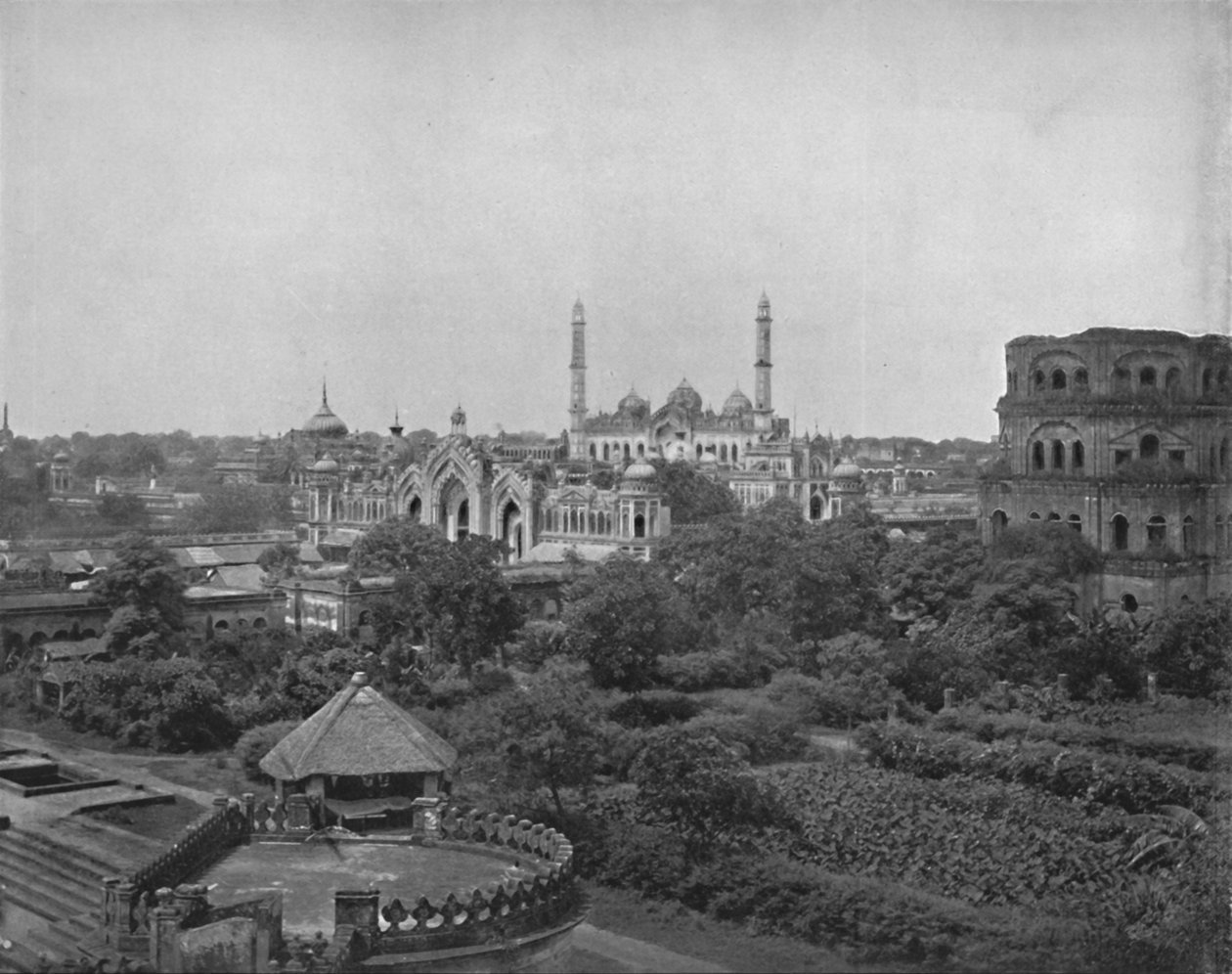 Lucknow, vid floden Gumti, 1800-talet av Unbekannt