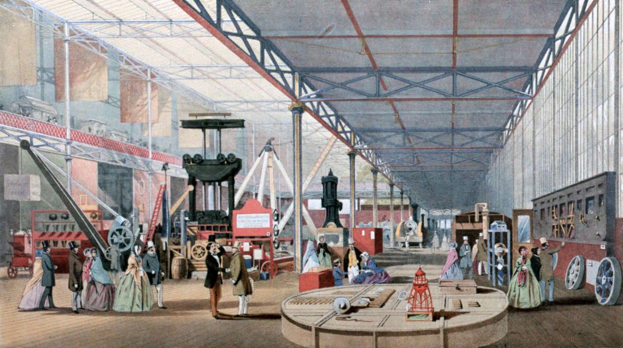 Machinery Hall, Crystal Palace Exhibition, London, 1851 av Unbekannt