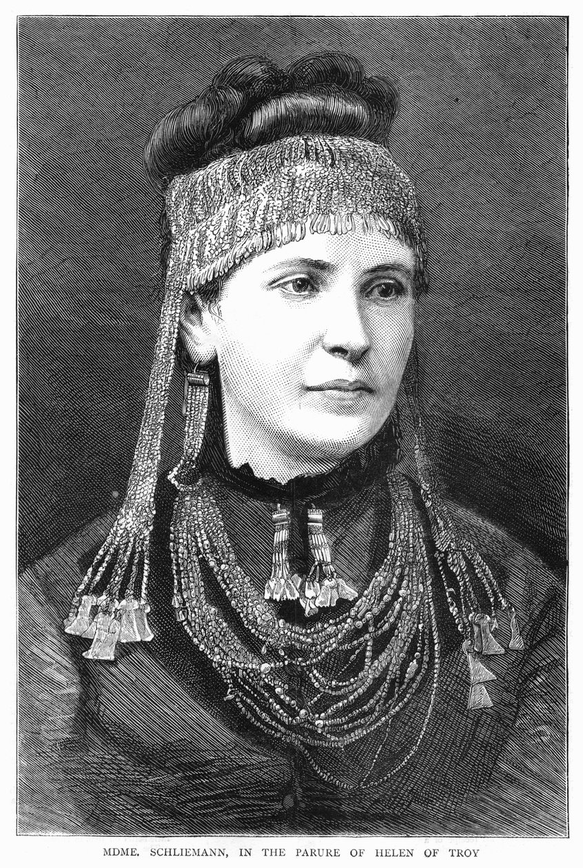 Madame Sophie Schliemann, 1877 av Unbekannt
