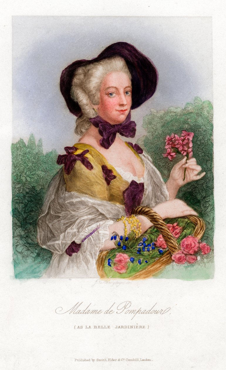 Madame de Pompadour, c1740-1800 av Unbekannt