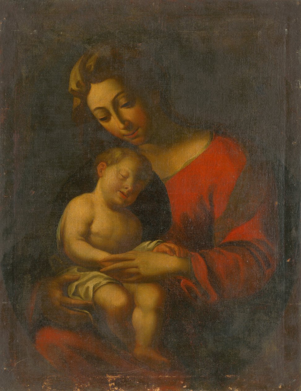 Madonna with Sleeping Jesus av Unbekannt