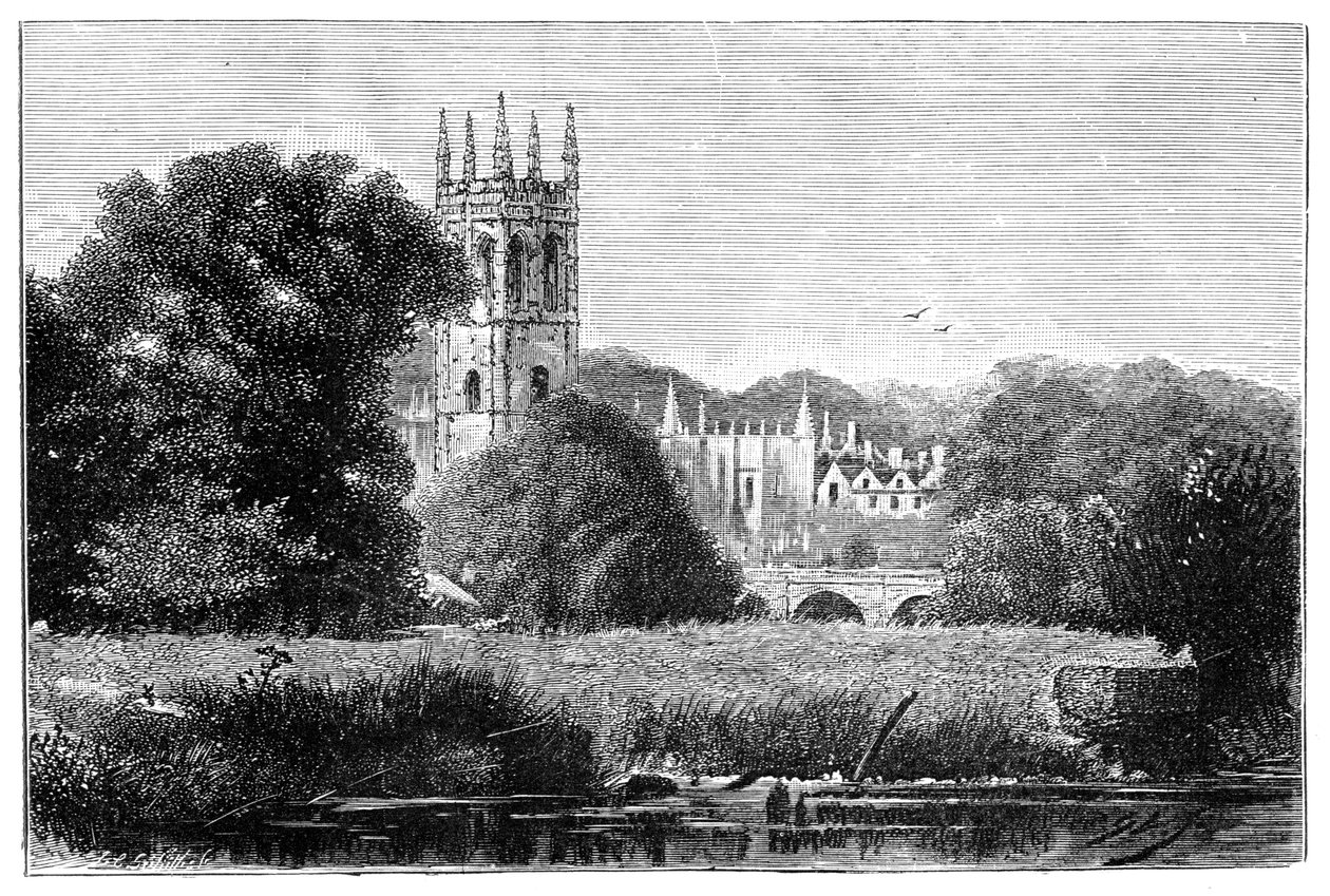 Magdalen College, Oxford, 1900 av Unbekannt