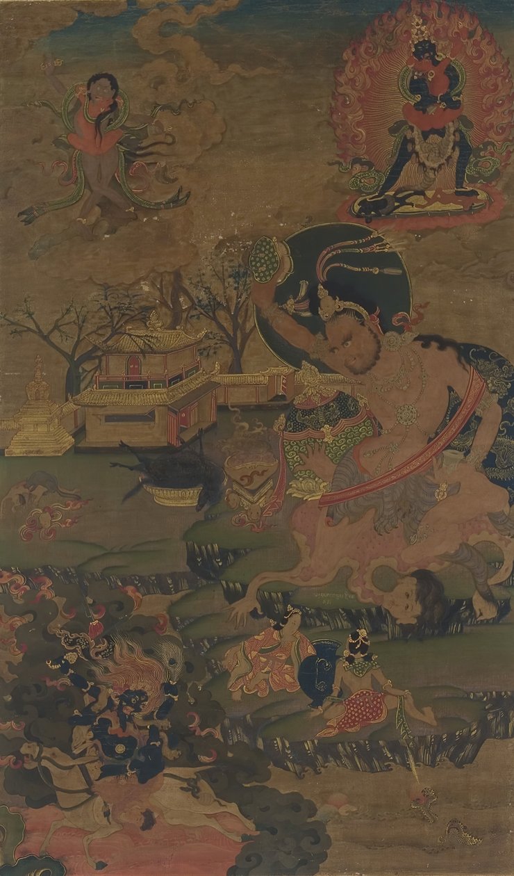Mahasiddha Damarupa, 1700-talet. av Unbekannt