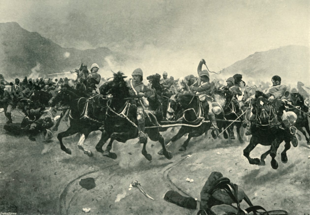 Maiwand - Saving the Guns, 1901. av Unbekannt