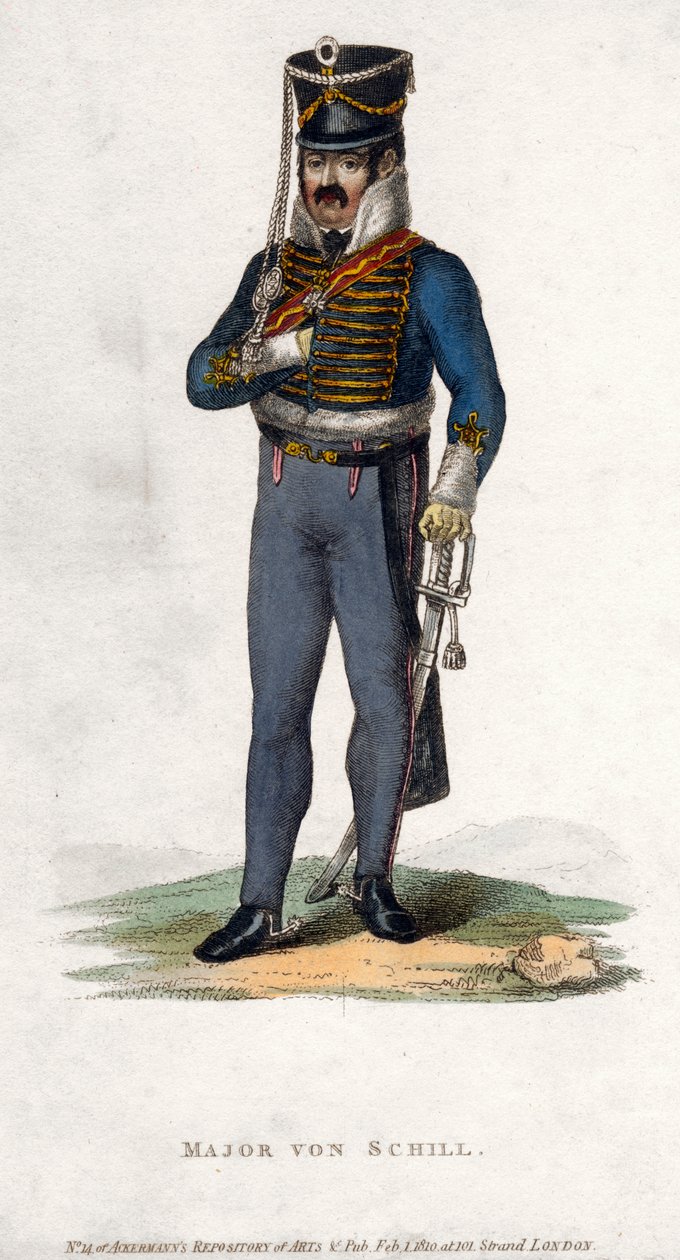 Major von Schill, 1810 av Unbekannt