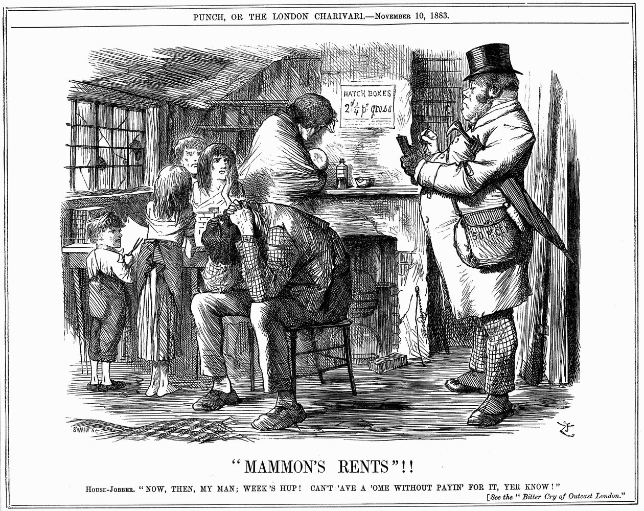 Mammons Rents, 1883 av Unbekannt