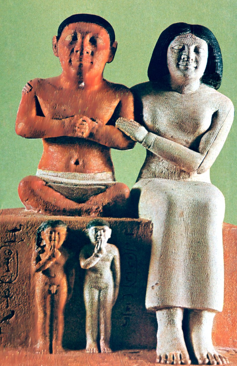 Man och kvinna statyett, staty, Egypten av Unbekannt