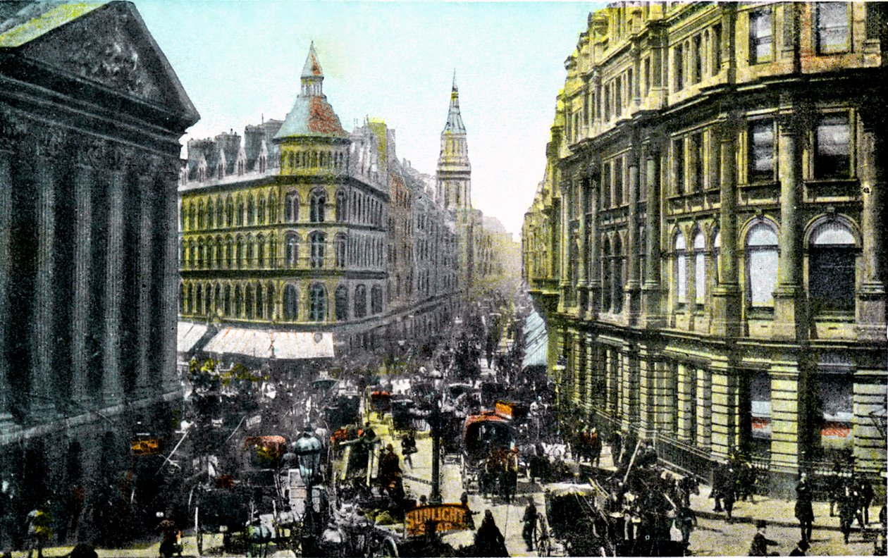 Mansion House and Cheapside, London, tidigt 1900-tal av Unbekannt