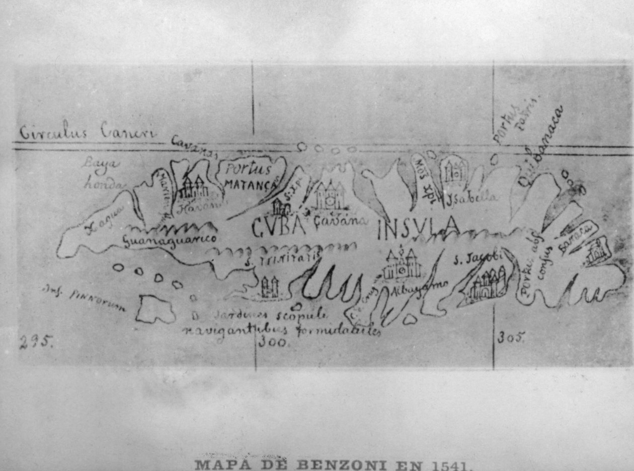 Karta över Benzoni, 1541, 1920-talet av Unbekannt