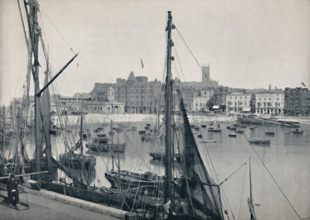 Margate - The Harbour and the Jetty, 1895 av Unbekannt