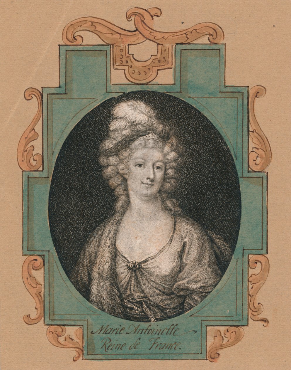 Marie Antoinette, Frankrikes drottning, 1800-talet. av Unbekannt
