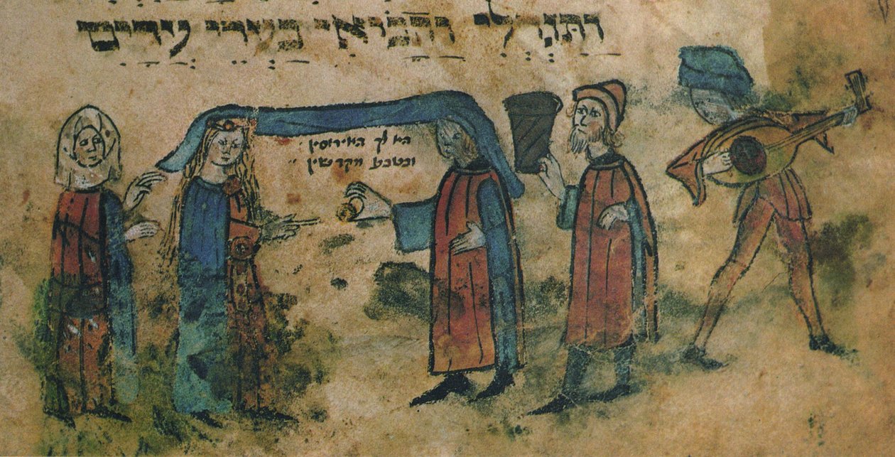 Äktenskap. Haggadah, mitten av 1400-talet. av Unbekannt