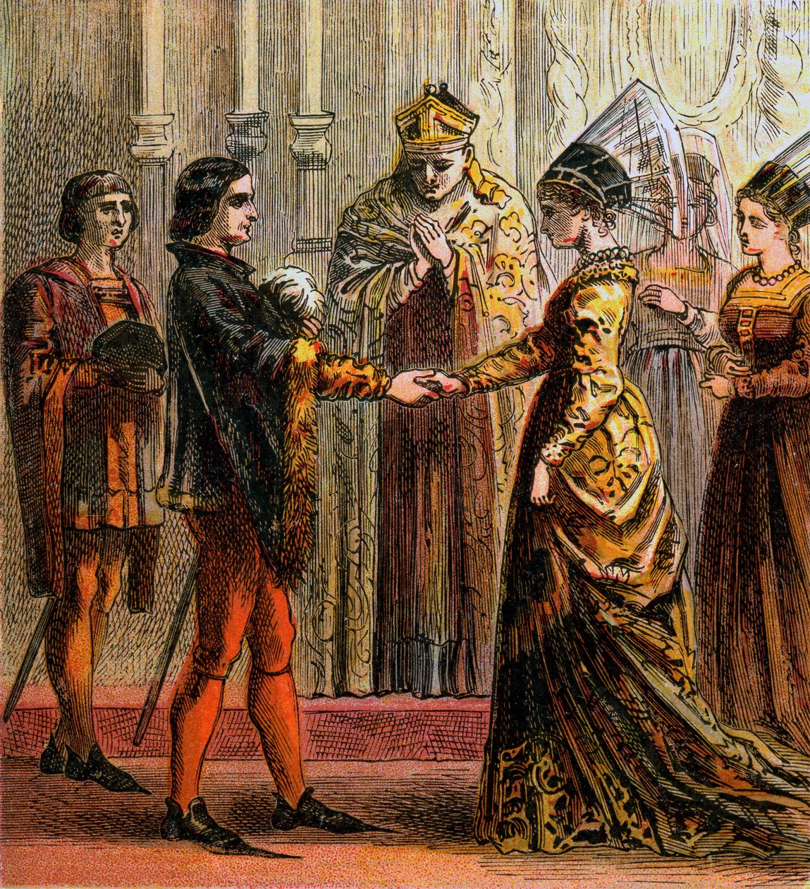 Henrik V:s äktenskap, 1420, c1850 av Unbekannt