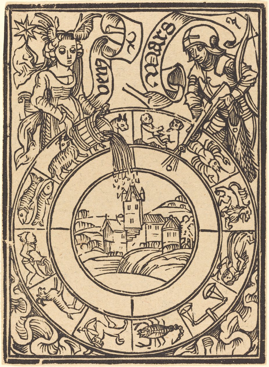 Mars och Venus, 1400-talet. av Unbekannt