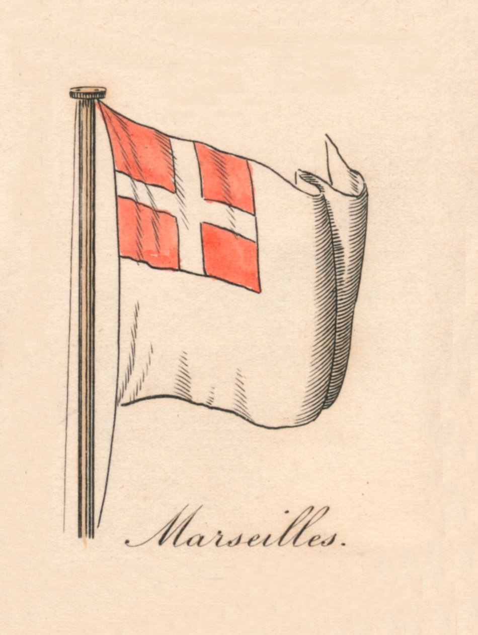 Marseille, 1838 av Unbekannt