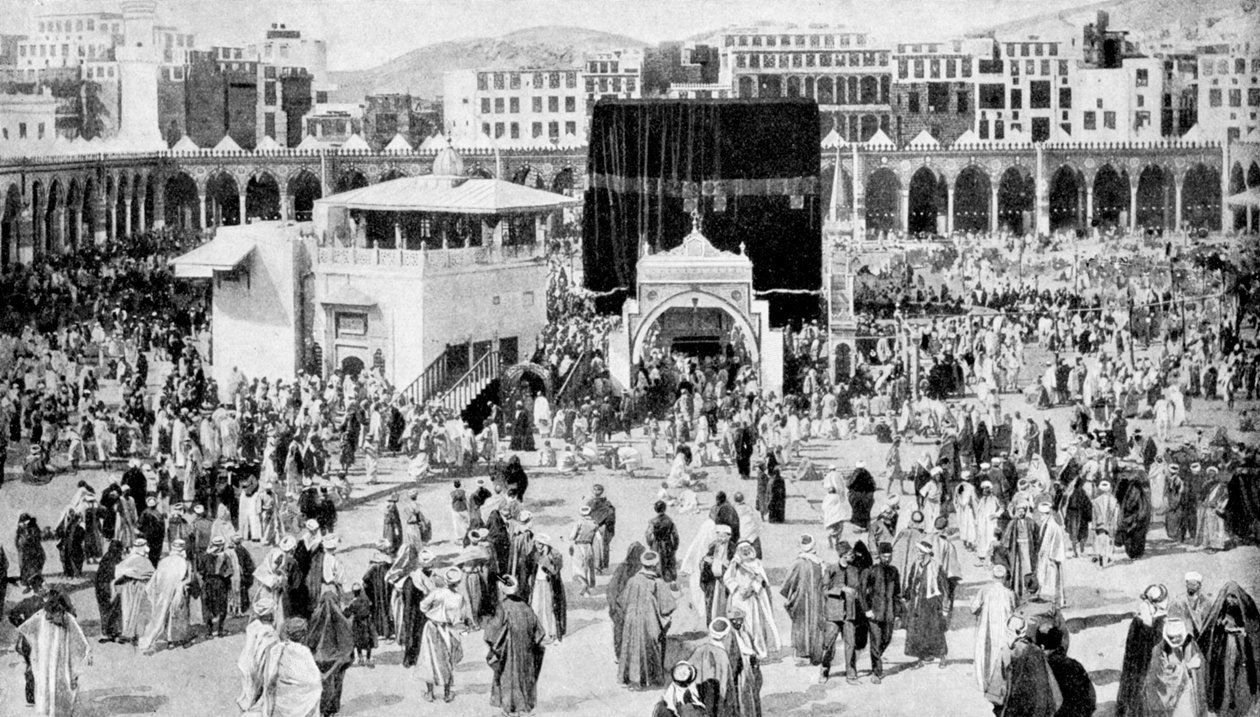 Meckas stora moské, Mecka, Saudiarabien, 1922 av Unbekannt