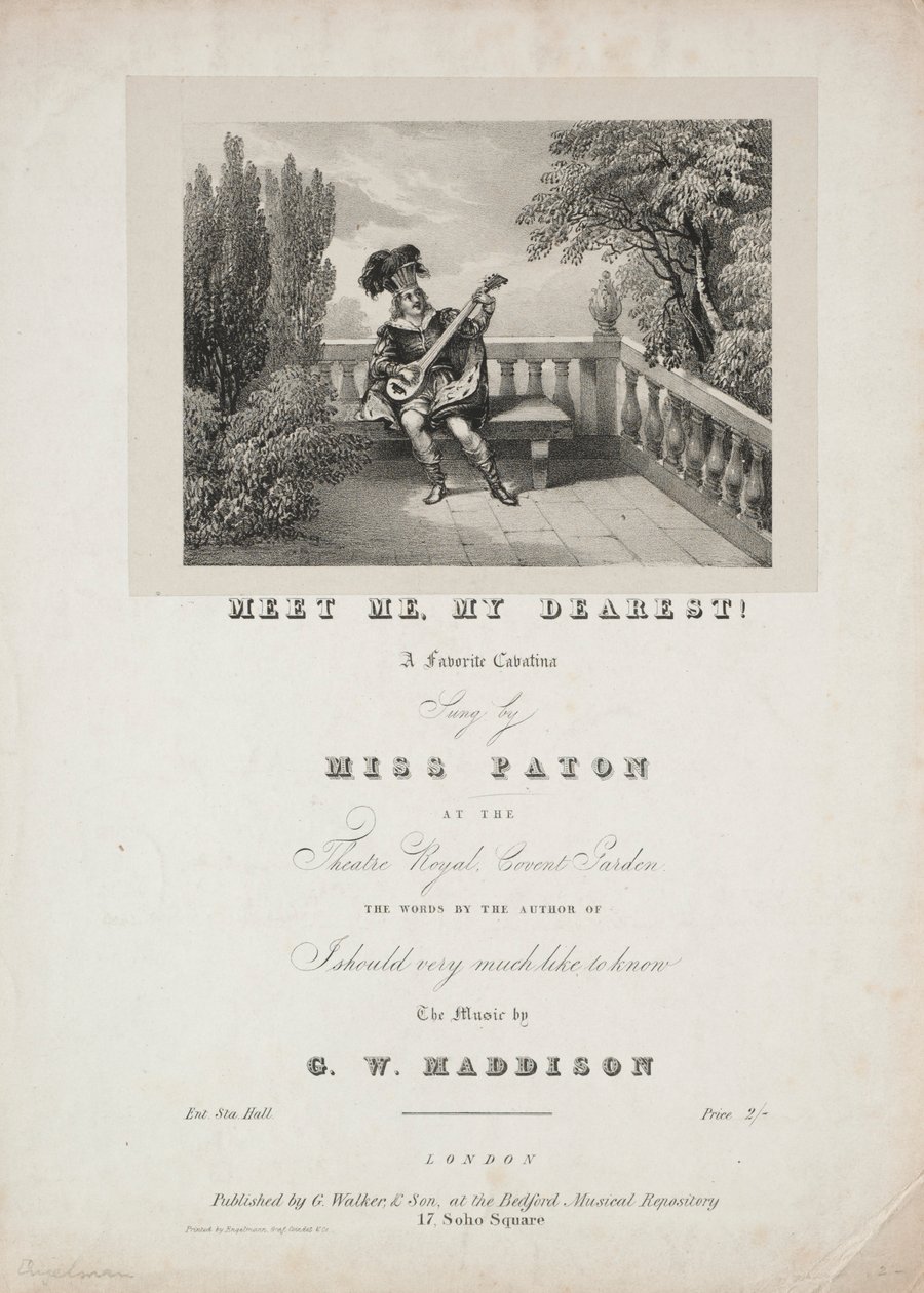 Möt mig, min käraste!, 1800-talet. av Unbekannt