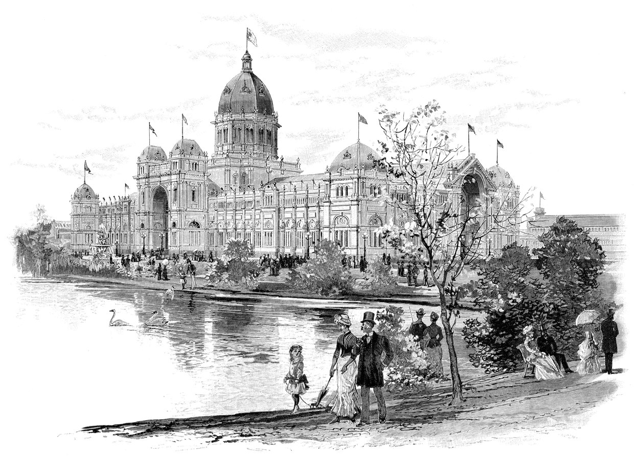 Melbourne Exhibition Building, Victoria, Australien, 1886 av Unbekannt